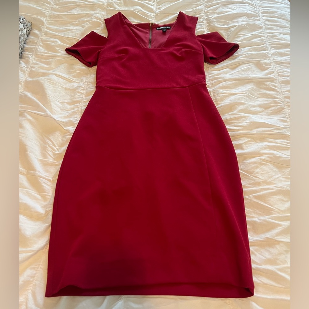 Red Express Mini Bodycon Dress